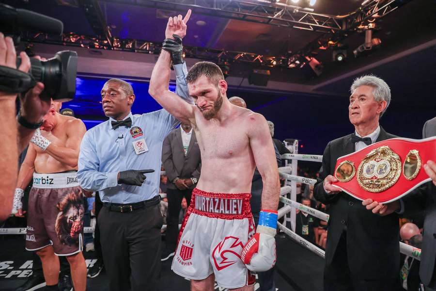 Murtazaliev après sa victoire.