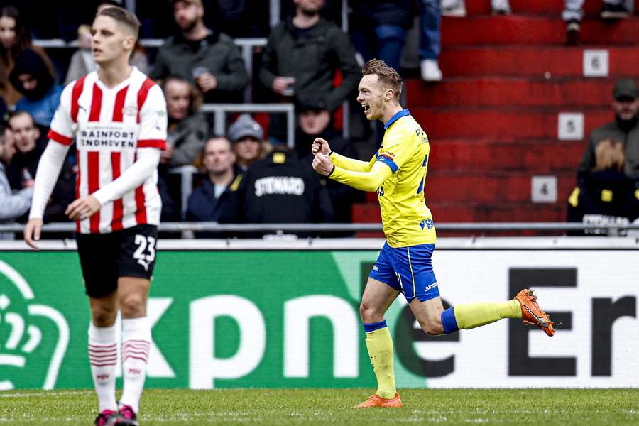 Remco Balk was vorig seizoen nog trefzeker tegen PSV in de Eredivisie