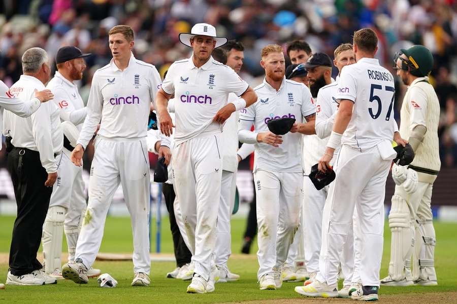 England look forlorn after losing the first test