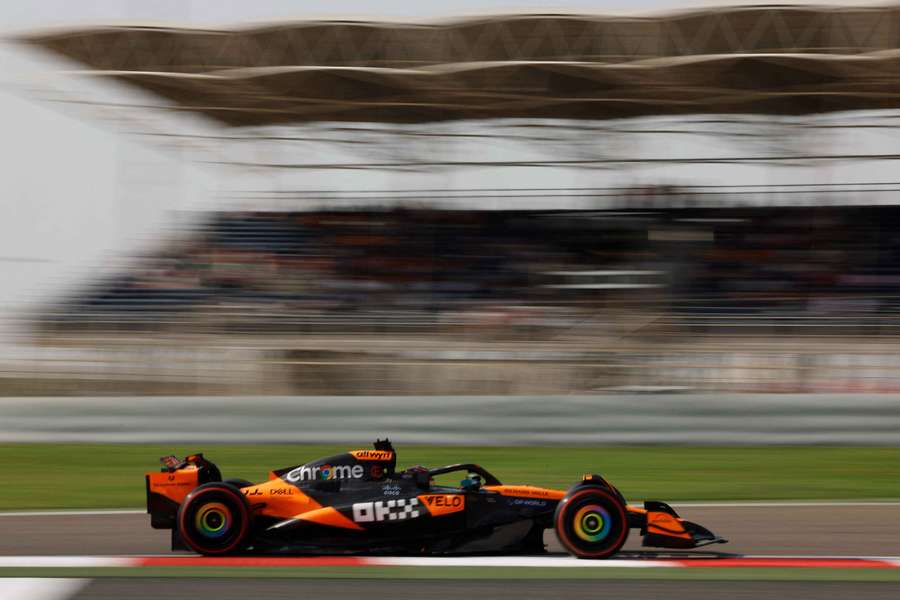 Lando Norris in action