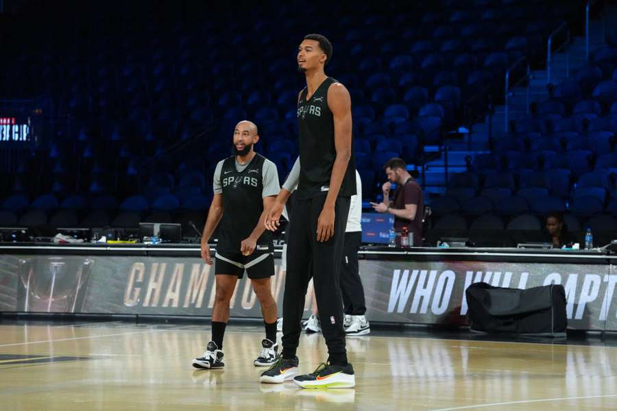 Victor Wembanyama left the San Antonio Spurs' game on Wednesday. Victor Wembanyama left the San Antonio Spurs' game on Wednesday.