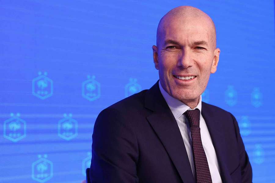 Zinedine Zidane lors de sa présentation officielle