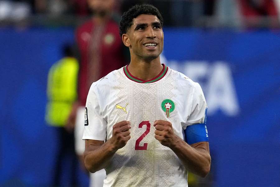 Achraf Hakimi a evoluat în primele două partide ale Marocului din Grupa C, cu Brazilia și Scoția
