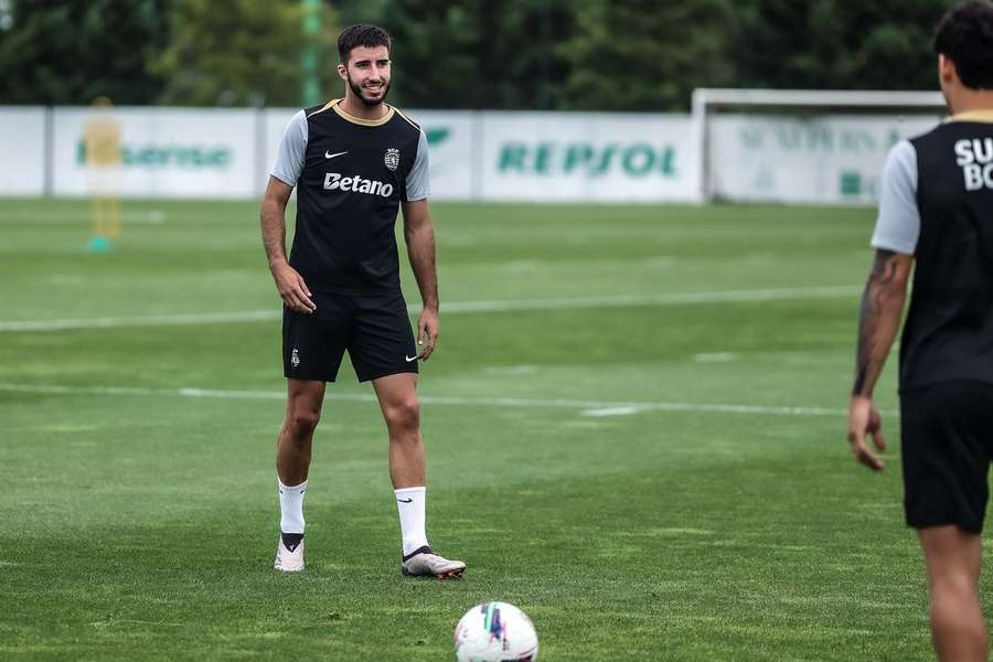 Gonçalo Inácio treinou com o grupo esta quarta-feira