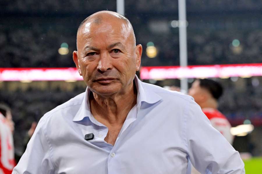 Head coach Eddie Jones reacts after Japan's defeat to Australia on Saturday Head coach Eddie Jones reacts after Japan's defeat to Australia on Saturday