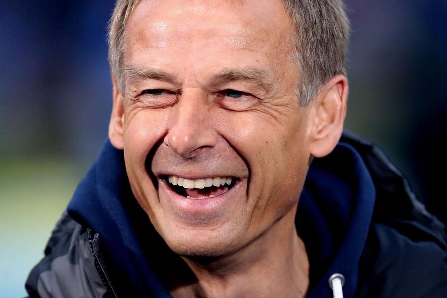 Jürgen Klinsmann en 2020 sur le banc de l'Hertha Berlin.