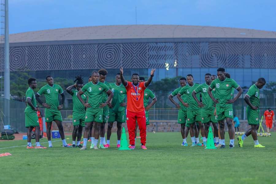 Kenya training ahead of Rwanda friendly at Amahoro Stadium Kenya training ahead of Rwanda friendly at Amahoro Stadium
