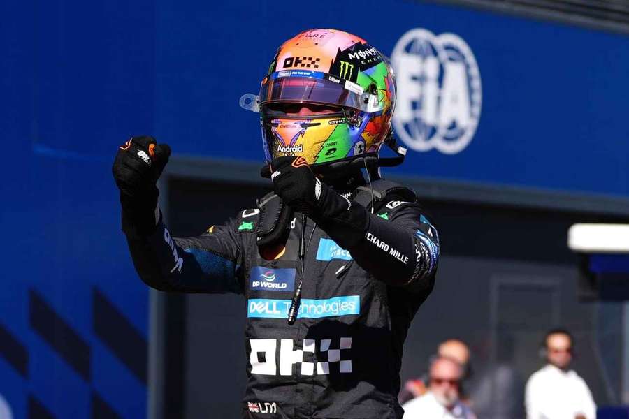 Lando Norris holt die Pole in Madrid.