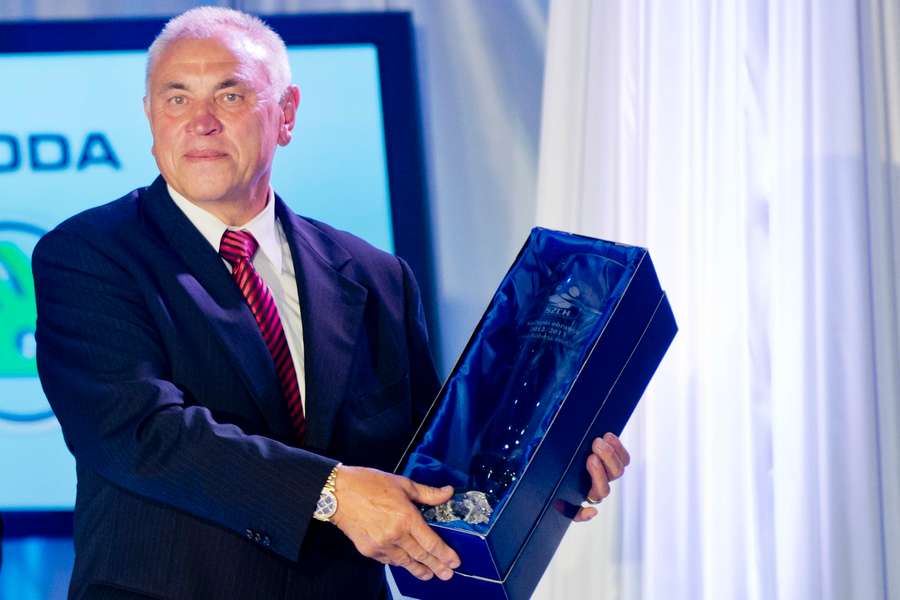 Zdeněk Chára počas ankety ZLATÝ PUK 2013.