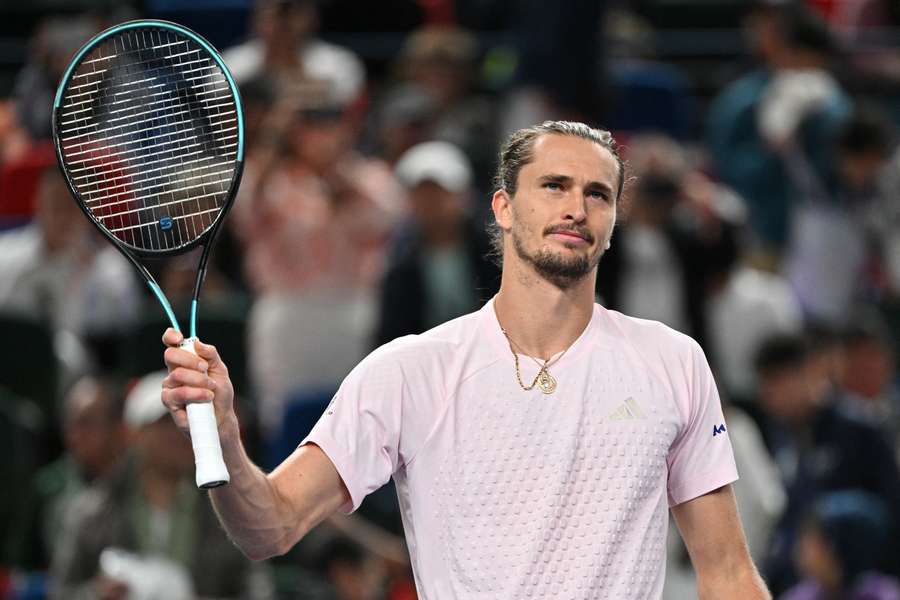 Zverev celebrates his victory