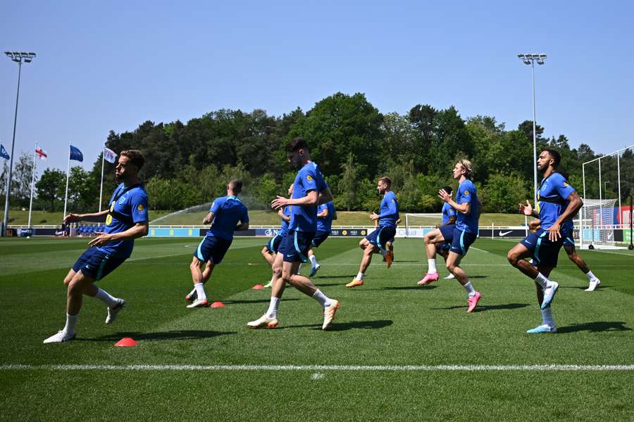 England's players attend an England training session at St George’s Park