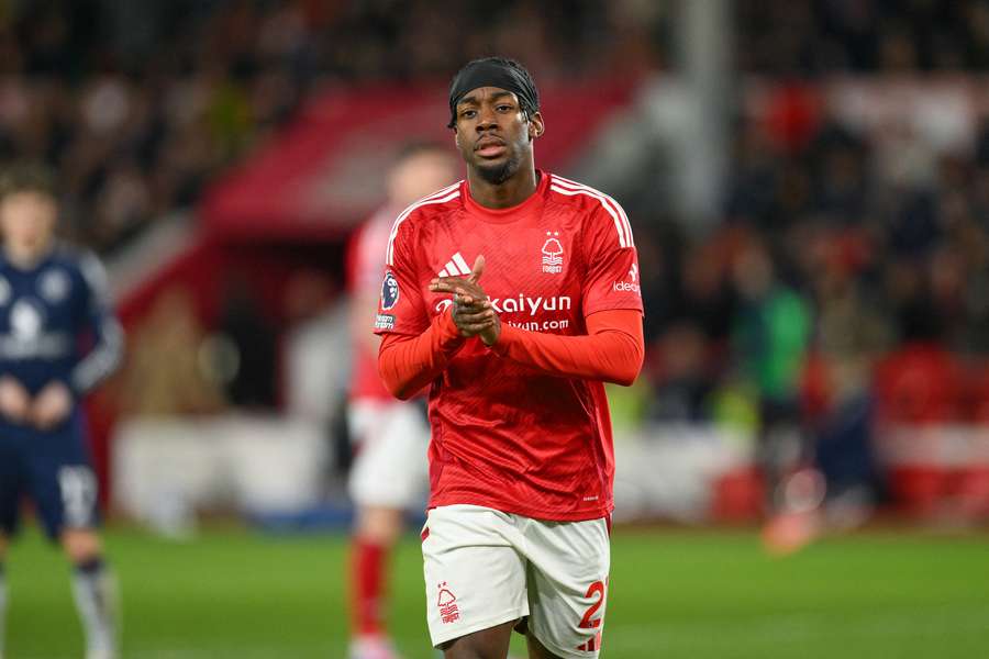 Elanga avec Nottingham en avril dernier.