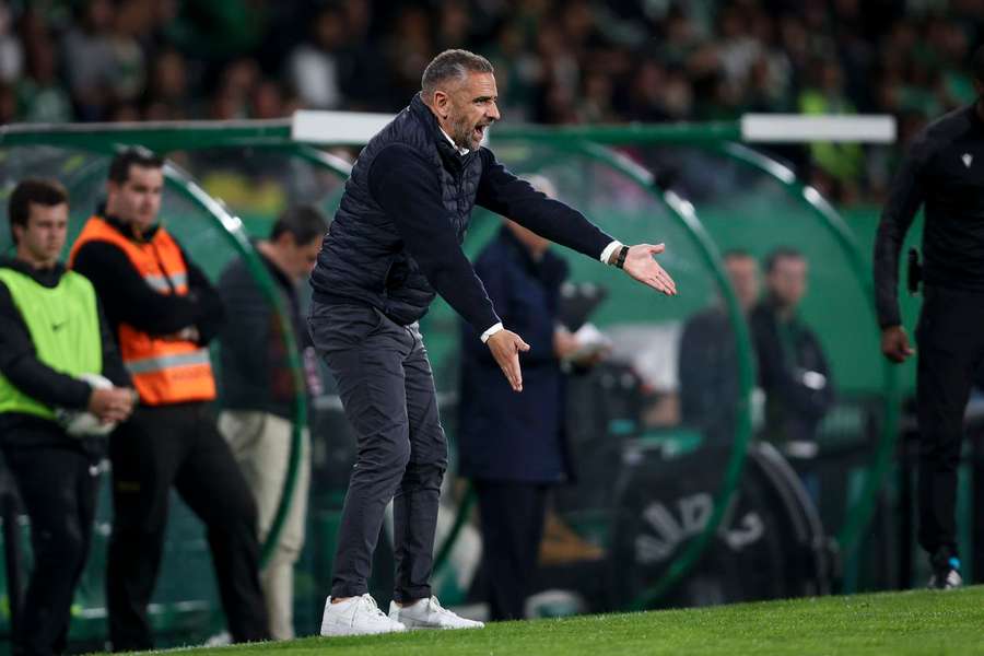 Rui Borges, treinador do Sporting