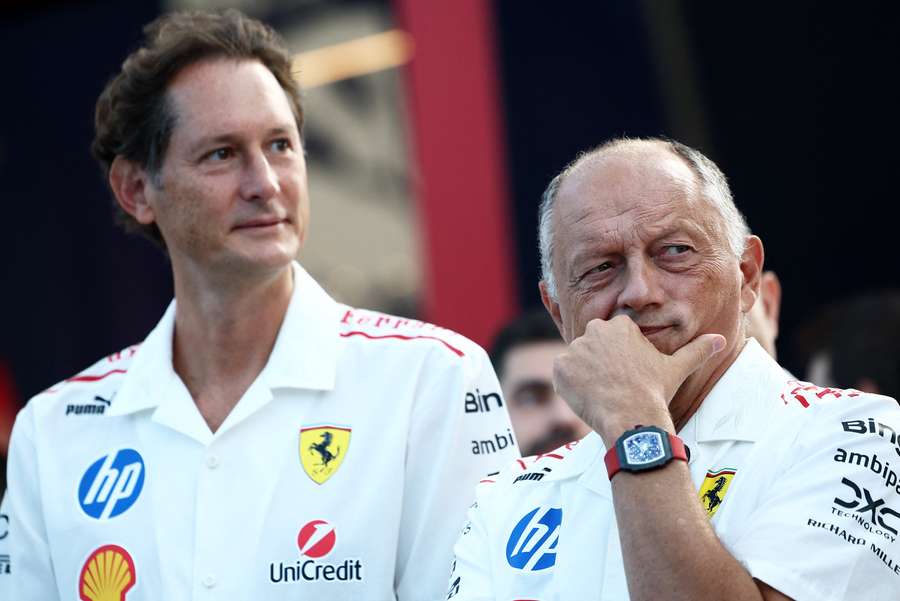 Fred Vasseur, à direita Fred Vasseur, à direita