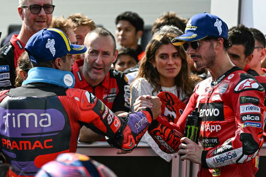 Jorge Martín y Pecco Bagnaia, sólo uno saldrá campeón en Barcelona