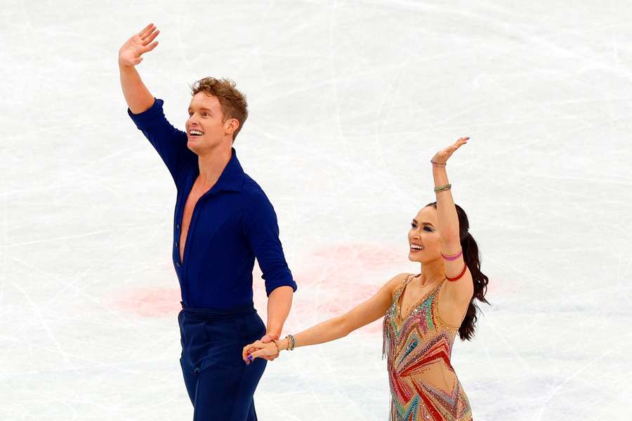 Madison Chock and Evan Bates in action for the US