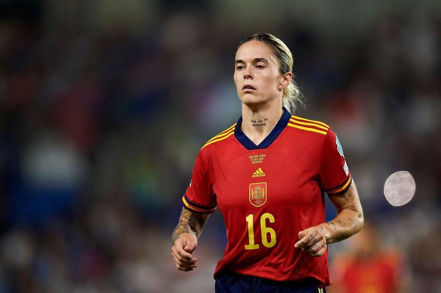 Mapi Leon im Trikot der spanischen Frauen-Nationalmannschaft. 