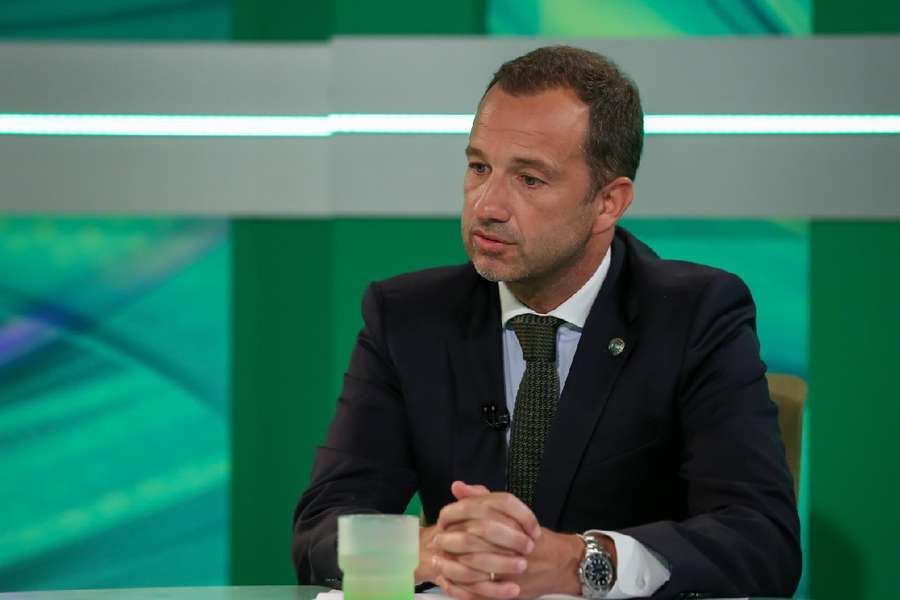 El presidente del Sporting de Portugal, Frederico Varandas