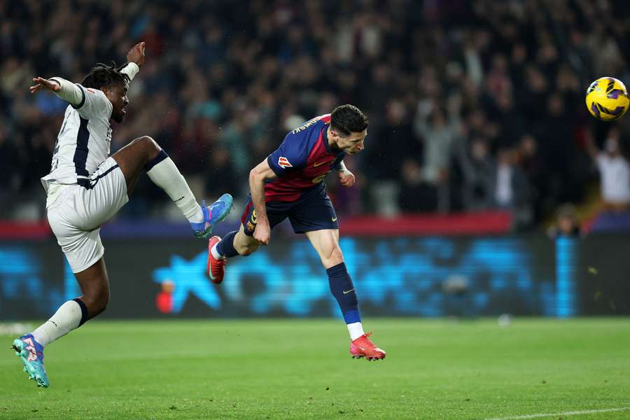 Lewandowski, en el remate del 3-0