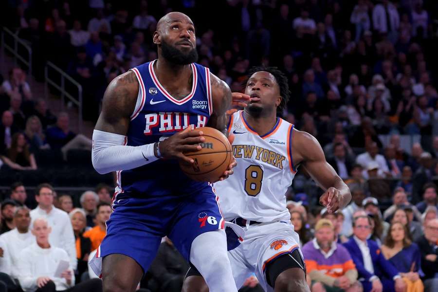 LeBron, en el duelo ante los Knicks
