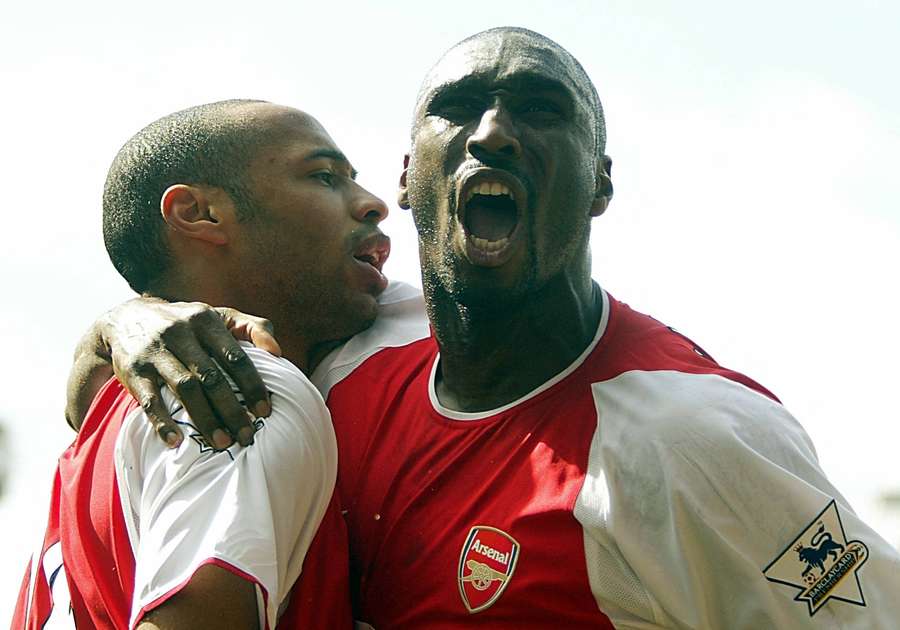 Arsenal's French forward Thierry Henry (L) is congratulated by defender Sol Campbell after scoring against Liverpool in 2004 Arsenal's French forward Thierry Henry (L) is congratulated by defender Sol Campbell after scoring against Liverpool in 2004