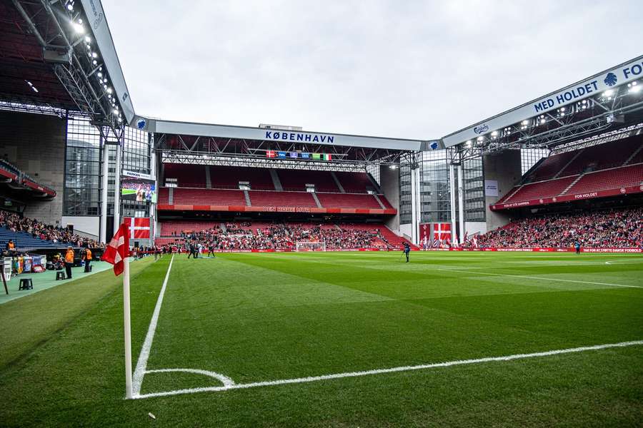 There were plenty of empty seats in the Parken Stadium on Saturday