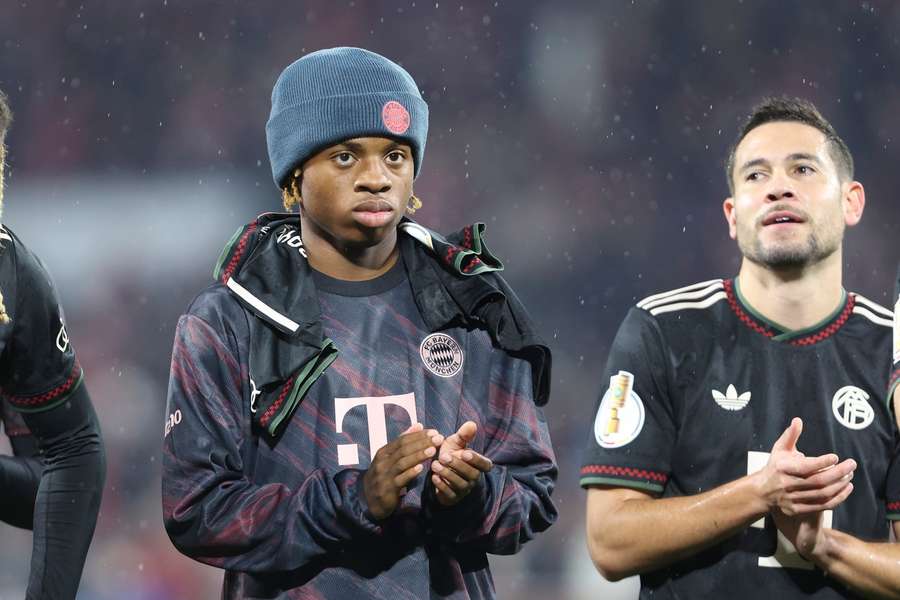 Wisdom Mike nach dem Pokalspiel in Köln. Wisdom Mike nach dem Pokalspiel in Köln.