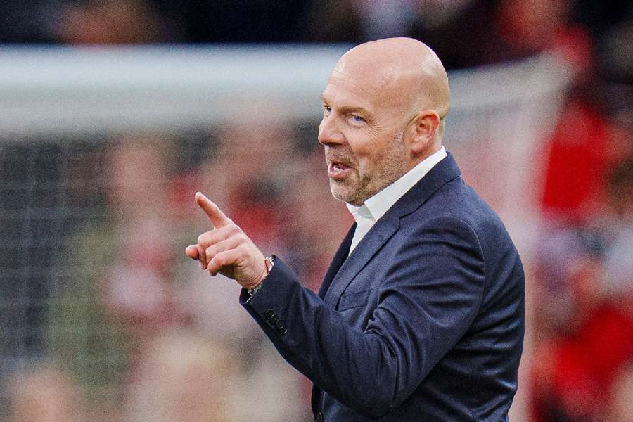 Brian Riemer on the touchline