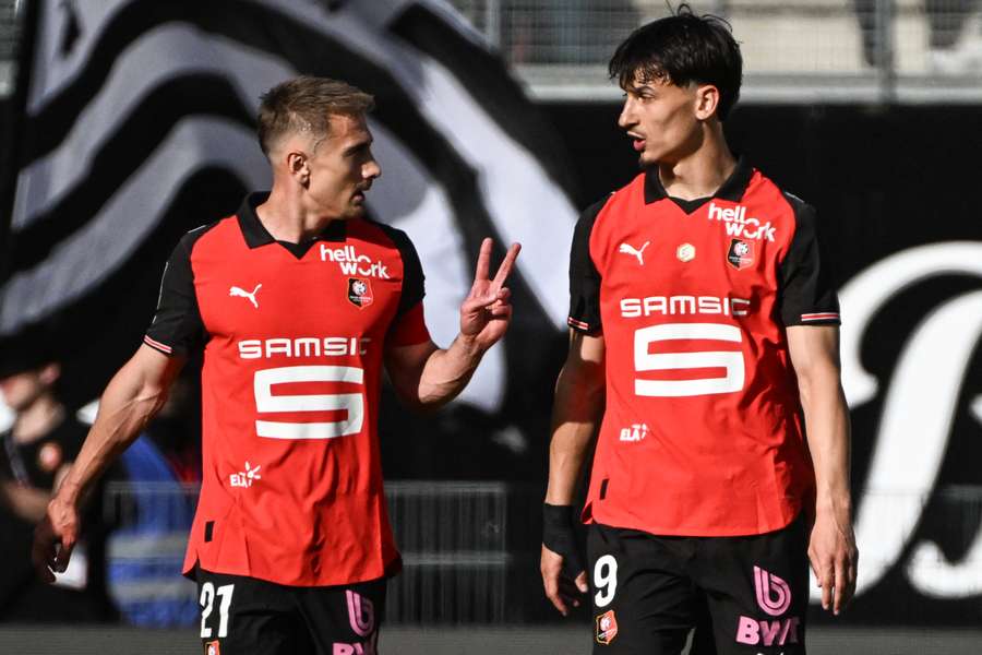 Valentin Rongier et Estéban Lepaul sont les buteurs rennais