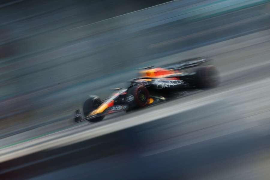 Max Verstappen in action