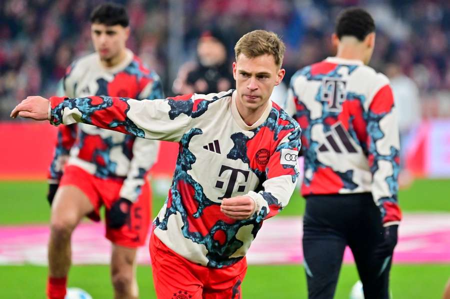 Bayern-Profi Joshua Kimmich beim Aufwärmen