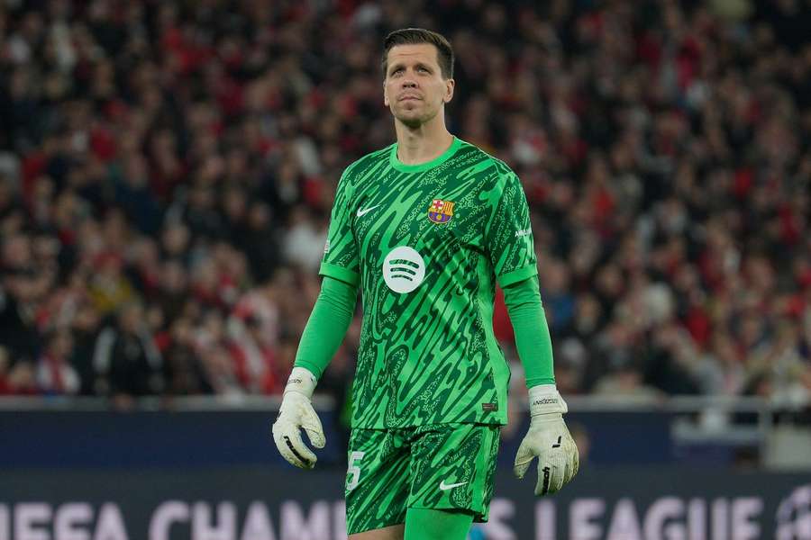 Wojciech Szczesny of FC Barcelona in action during the UEFA Champions League