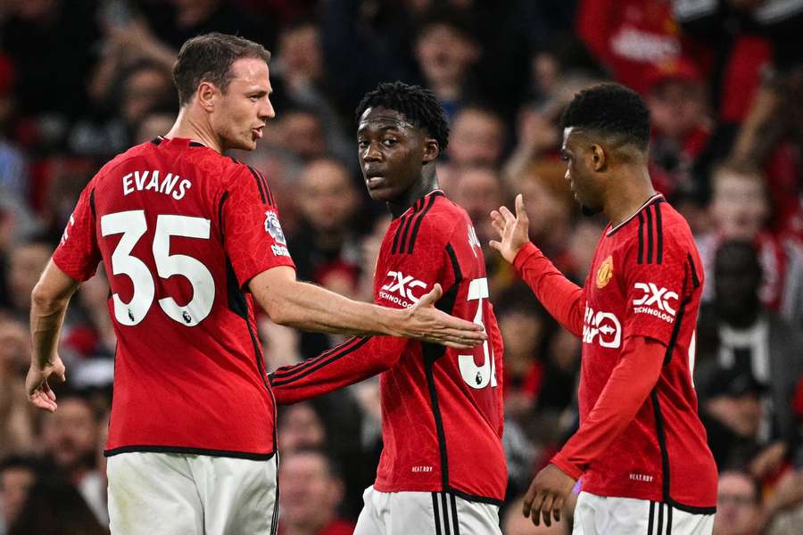 Manchester United scored three goals in their victory