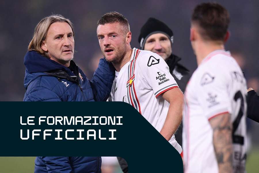 Davide Nicola con Jamie Vardy