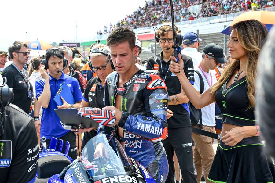Fabio Quartararo na grelha de partida deste domingo