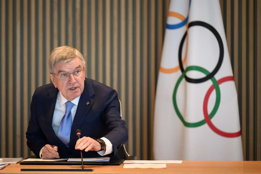 Conferência de imprensa de Thomas Bach, presidente do COI, esta terça-feira
