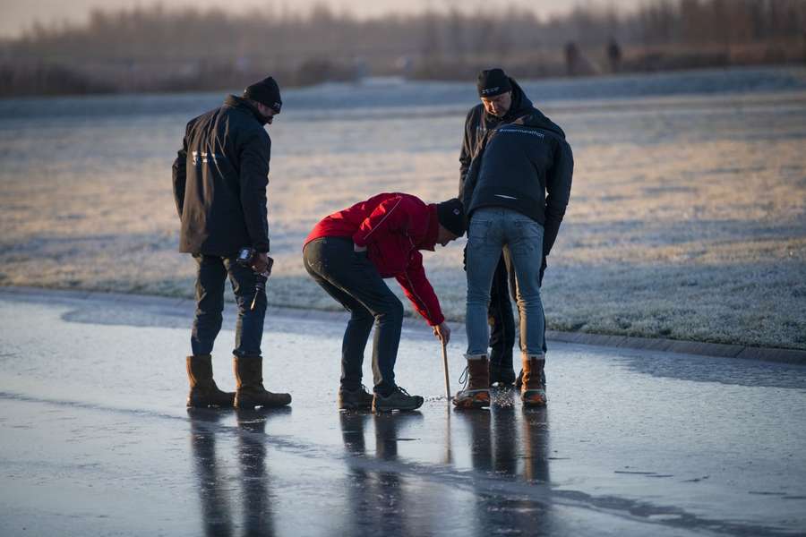 De succesvolle ijsmeting in Burgum