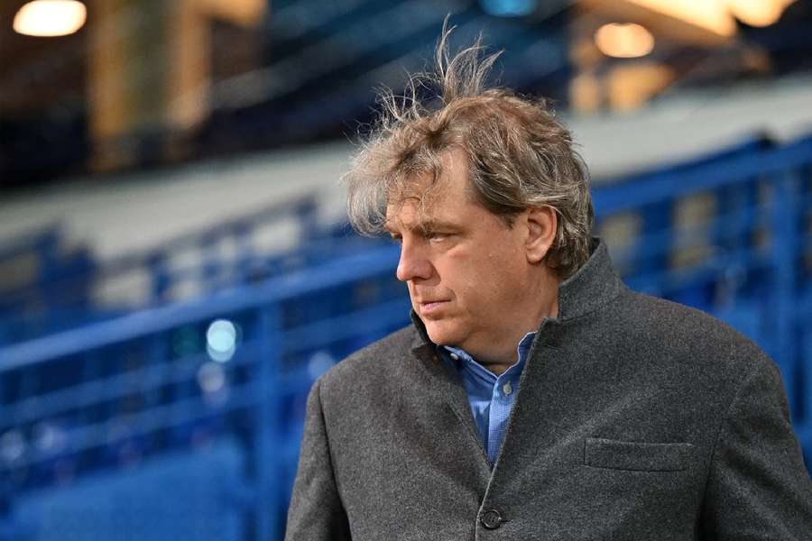 Chelsea owner Todd Boehly watches on against Real Madrid