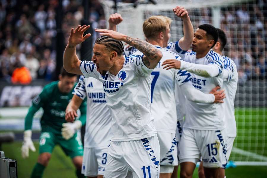 FC Copenhagen celebrate their win in Randers