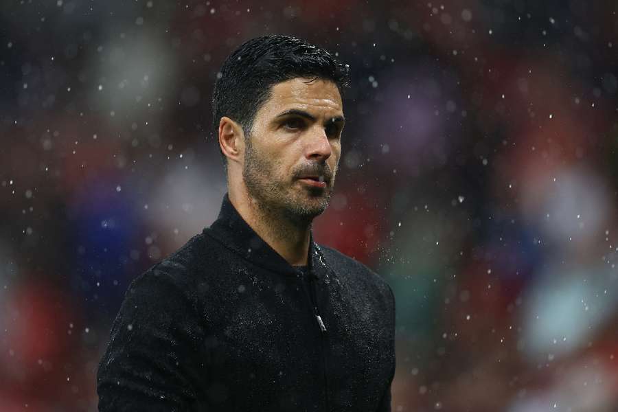 Arsenal manager Mikel Arteta after the match against Manchester United