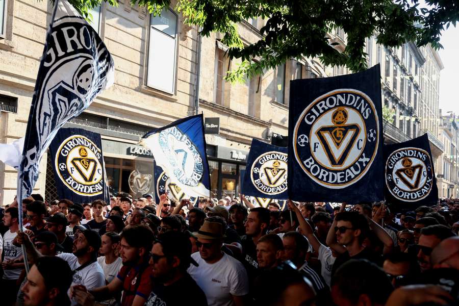 Des supporters bordelais. Des supporters bordelais.