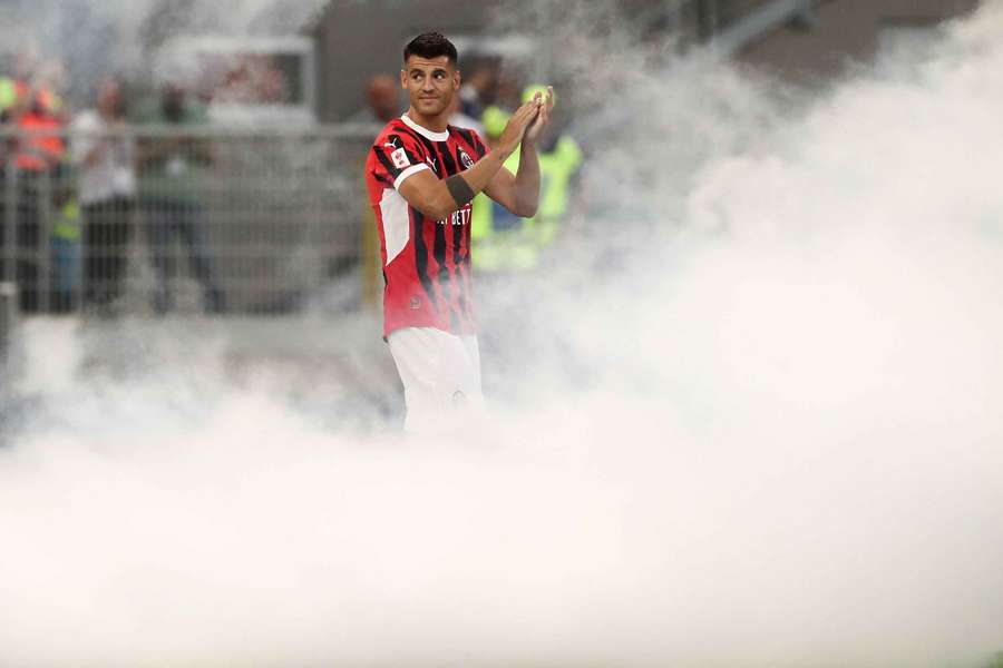 Morata, en su debut en San Siro