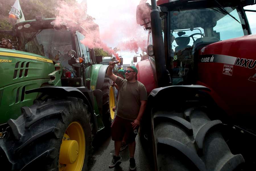 Bauernproteste in Spanien.