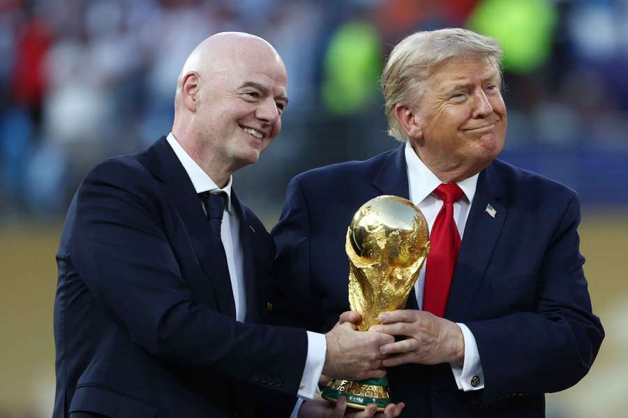 Infantino com Donald Trump na final do Mundial-2026
