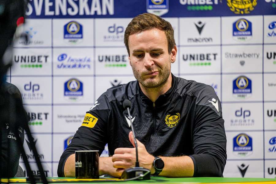 Mjallby coach Karl Marius Aksum has been sacked on the back of a disastrous campaign 