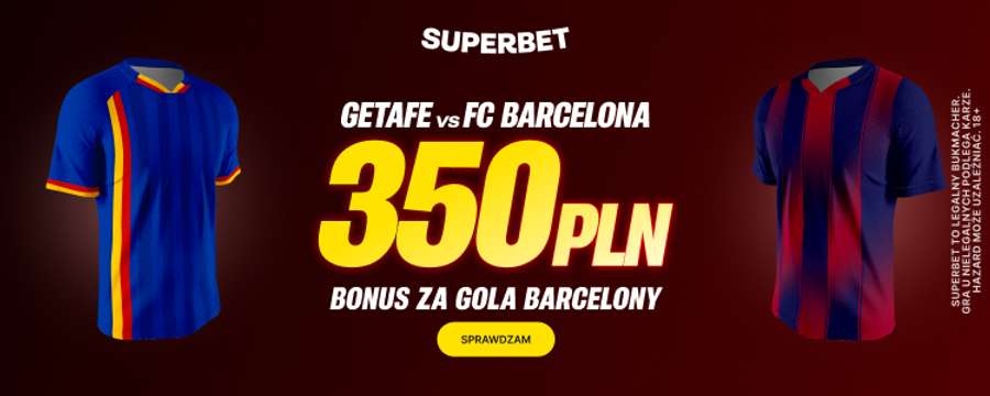 Superbet: bonus 350 PLN za gola Barcelony