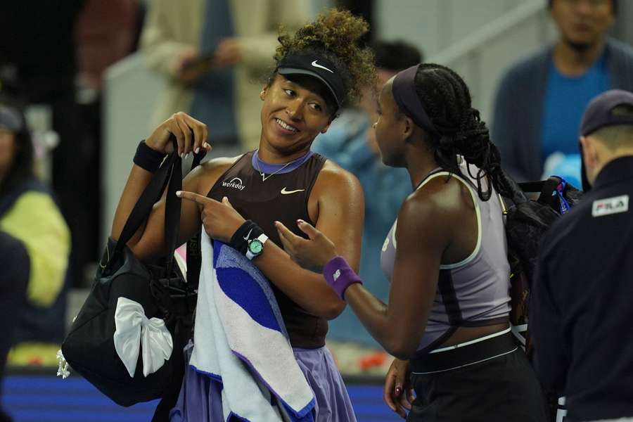 Osaka e Gauff mostraram a sua grande amizade após o jogo em Pequim