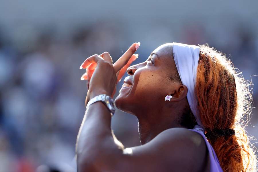 Coco Gauff, ce dimanche. Coco Gauff, ce dimanche.