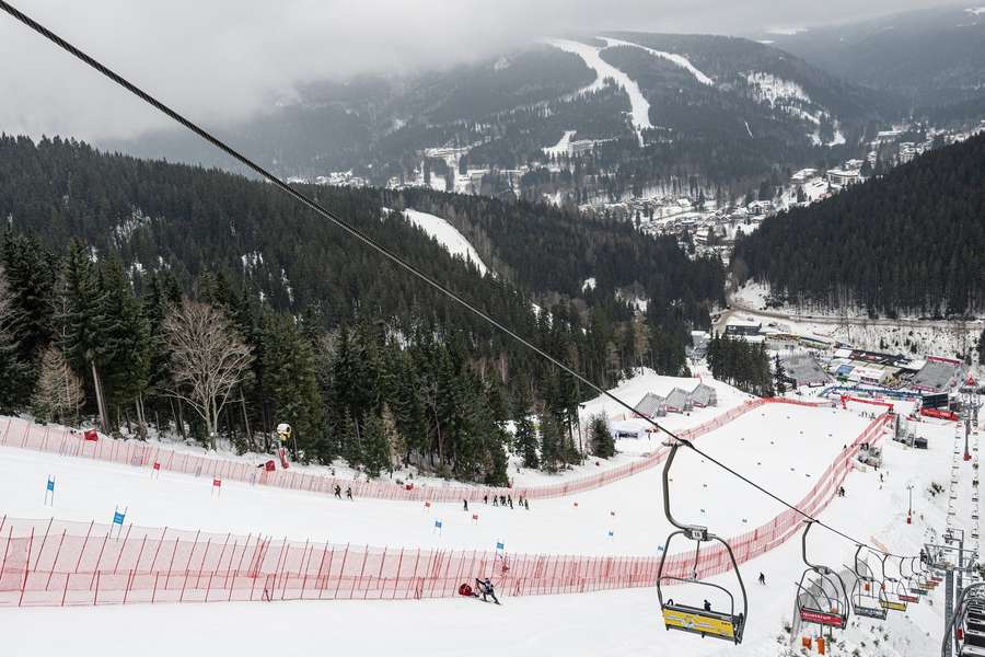Špindlerův mlýn hostí SP v alpském lyžování.