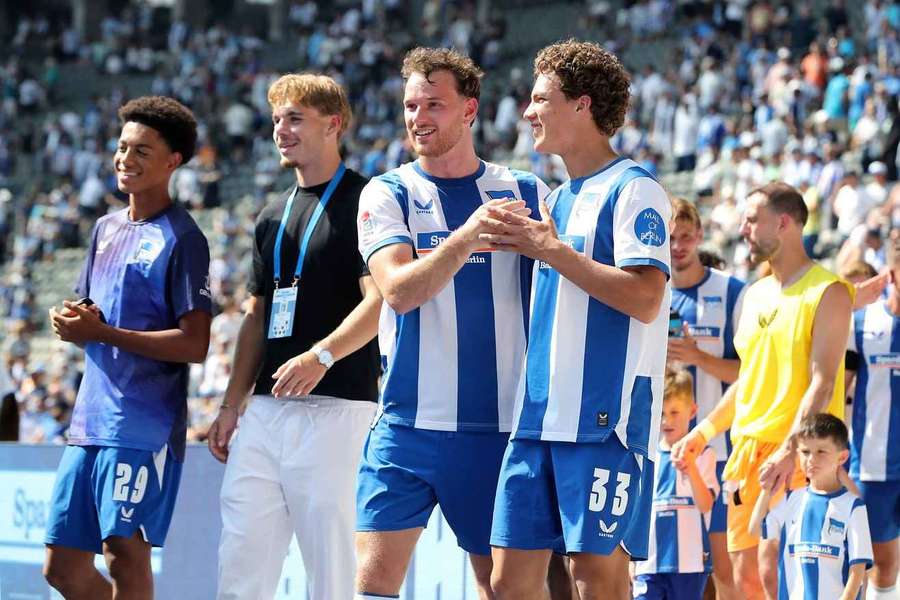 Beste Laune bei der Hertha Beste Laune bei der Hertha